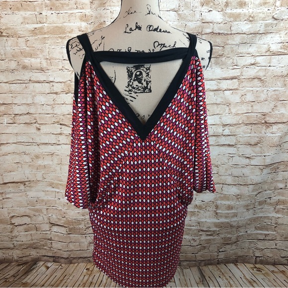 Trina Turk Dress Cold Shoulder Knit Small Medium - Picture 2 of 5